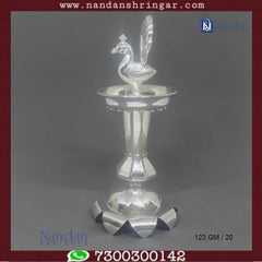 Mayur Fountain by Utsav Arts, showcasing intricate fine silver design and elegant craftsmanship.