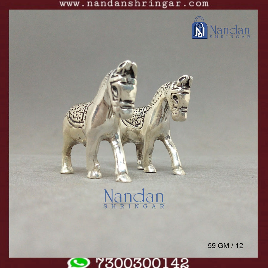 Horse Fine Silver - One Pair
