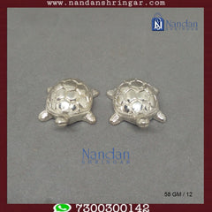 Tortoise Fine Silver - One Pair