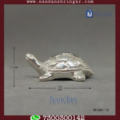 Tortoise Fine Silver - One Pair