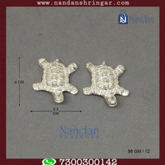 Tortoise Fine Silver - One Pair