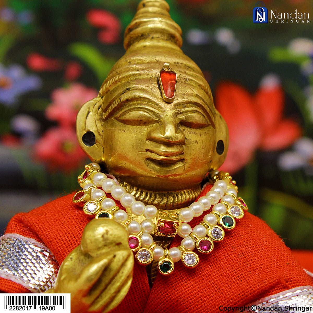 Silver Milma Haar from Nandanshringars featuring intricate traditional silver jewelry with detailed craftsmanship.