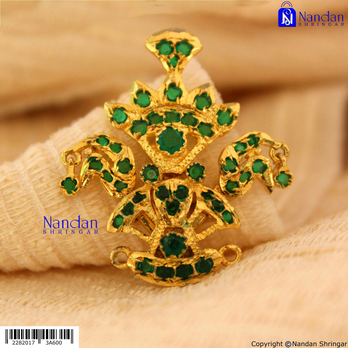 Tipara Folding Silver Panna 4-in-1 Shringar by Nandanshringars featuring traditional silver jewelry with intricate design.