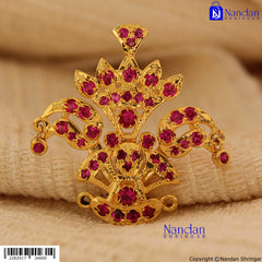 Tipara Folding Silver - Manek (4 In 1 Shringar)