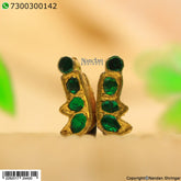 Jadaau MakraKrit Kundal - Panna (Silver)