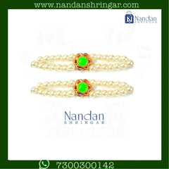 Bajuband Meena - Silver (Green)