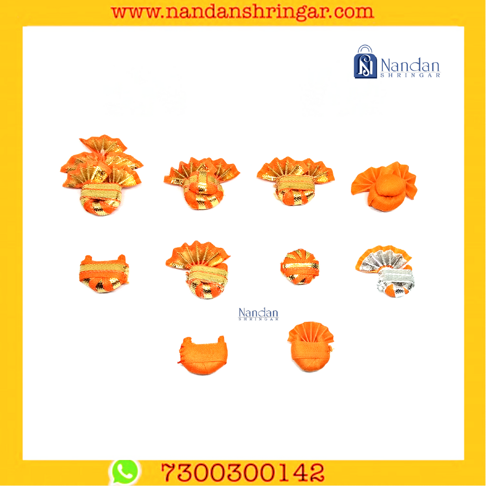 Paag Set Large - Orange (Pack of 10) - nandanshringar