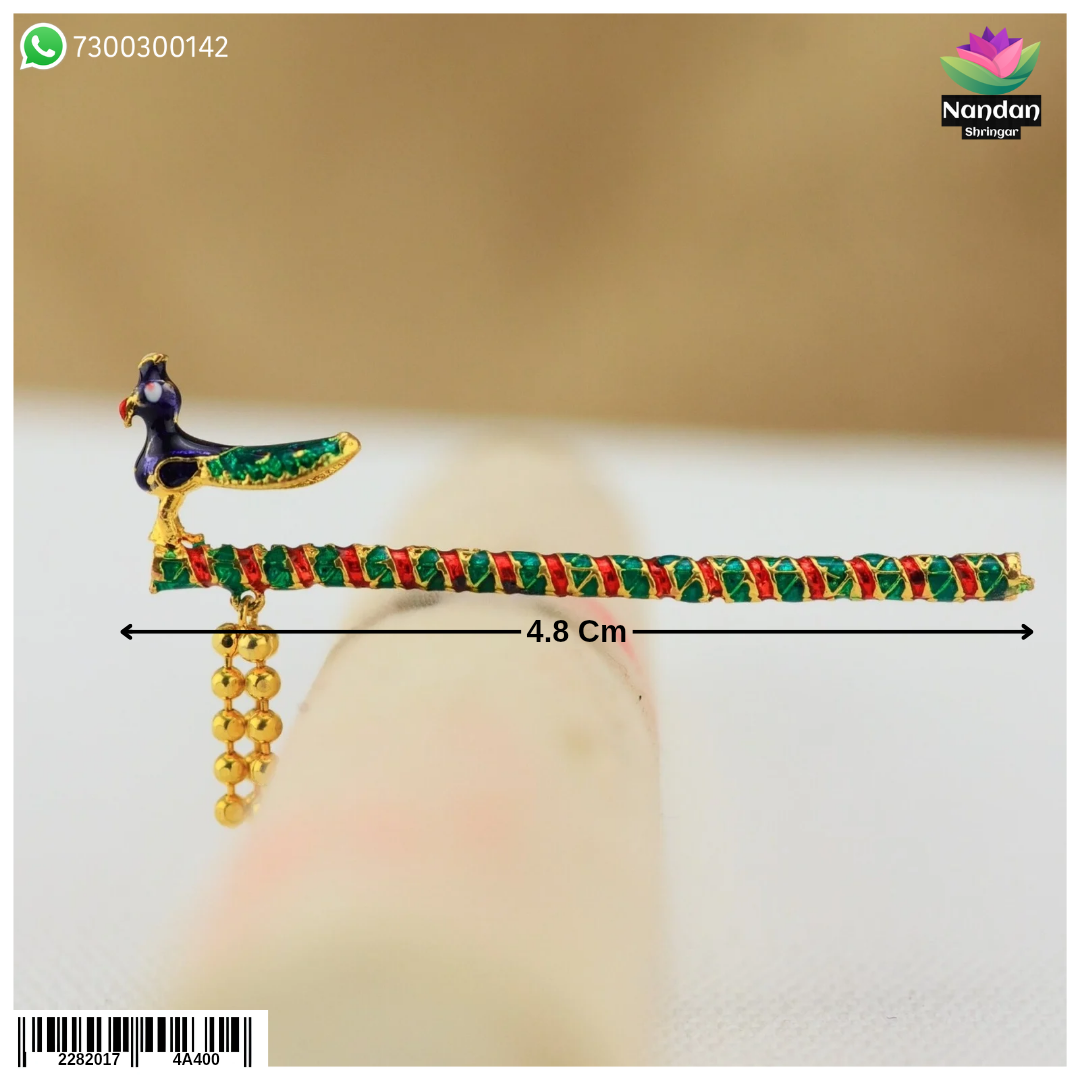 Meenakari Bansuri - Silver