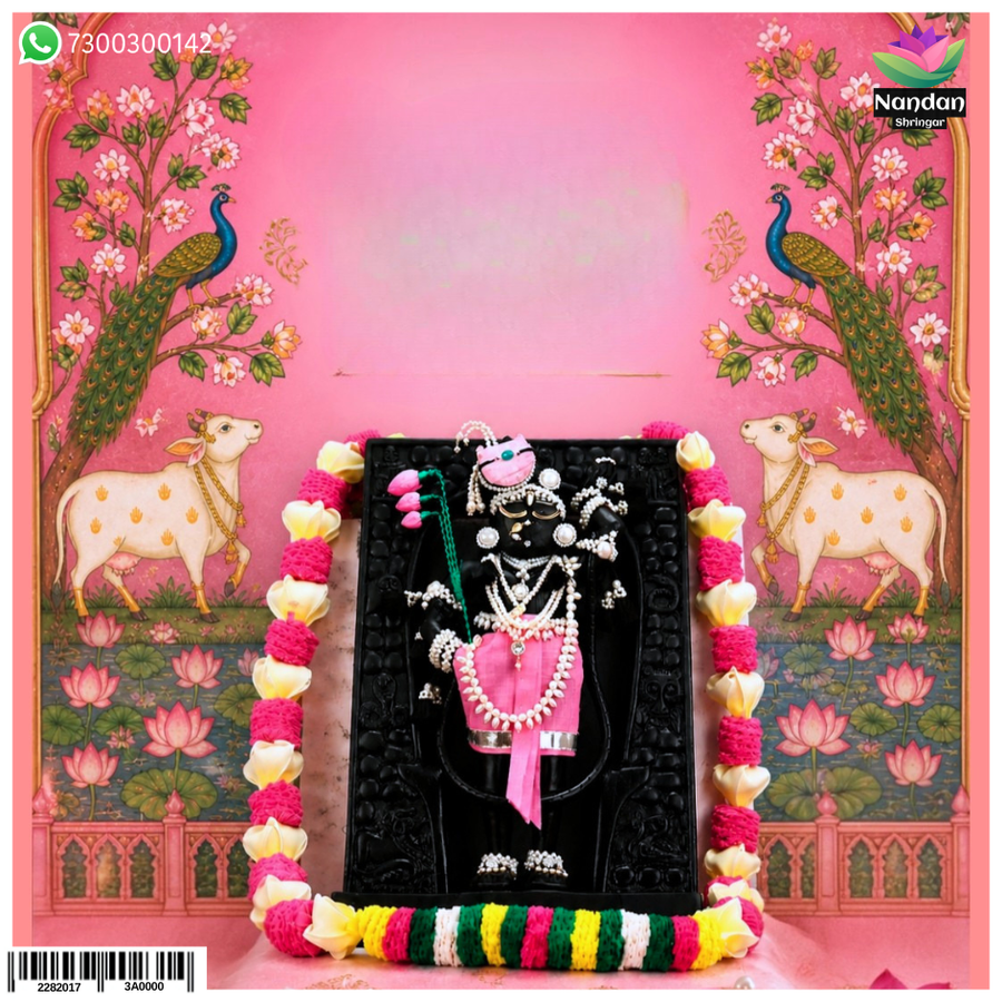 Real Pearl Moti Shringar - 9 Inch Swaroop