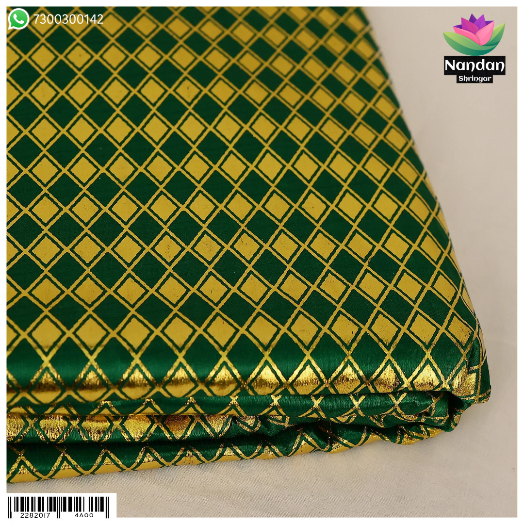 Choras Zari Chap Vastra - Green