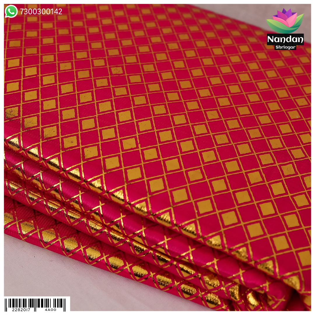 Choras Zari Chap Vastra - Pink