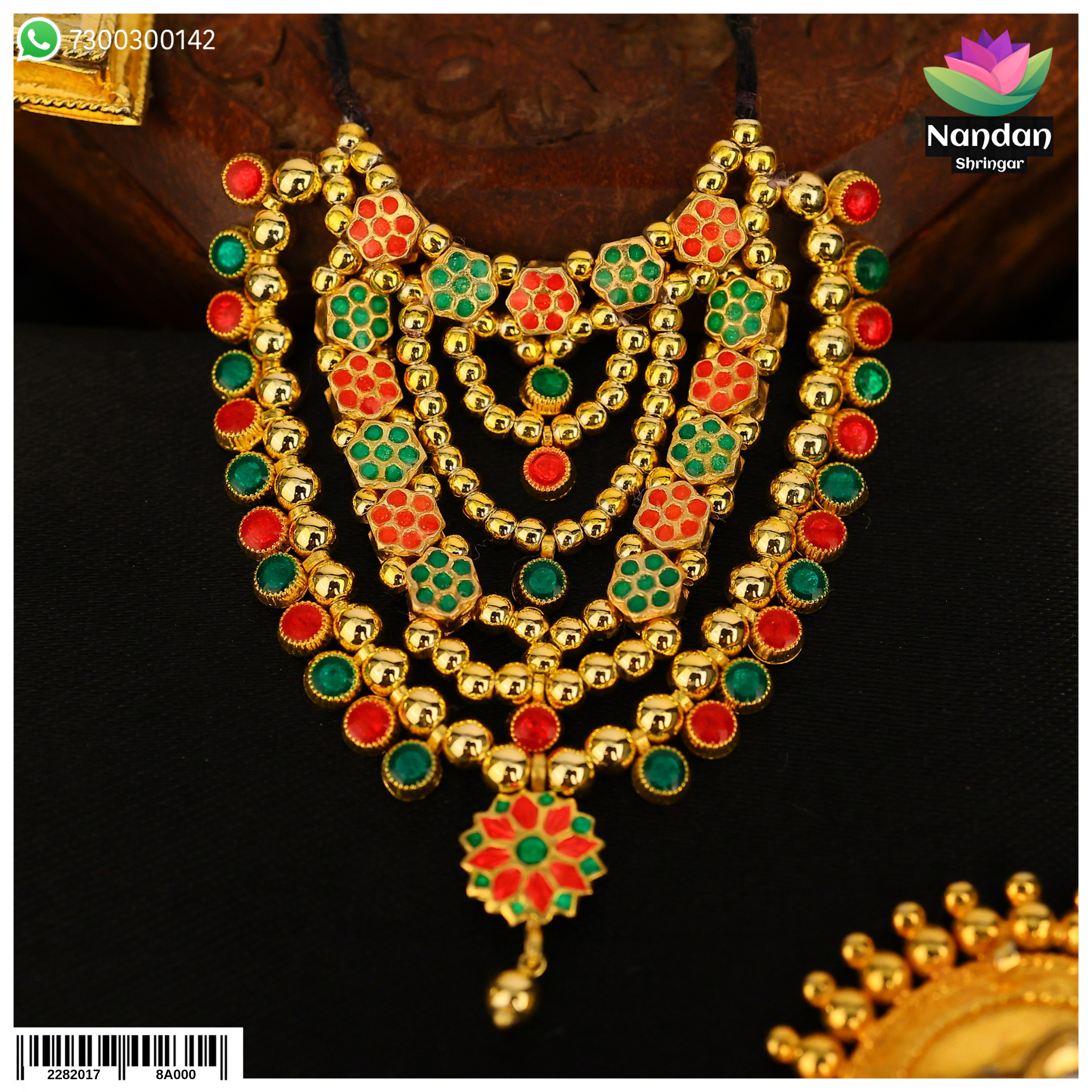 Meenakari Haar - Soneri