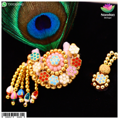 Meenakari Pachrangi Chandrika And Soneri Shishfool