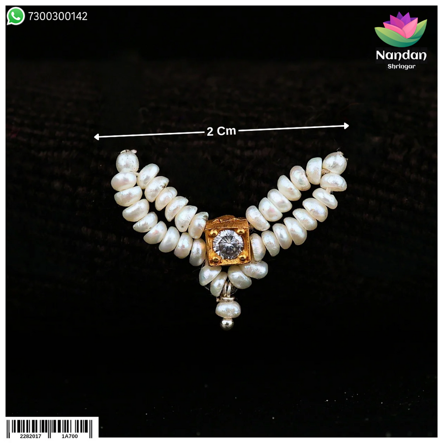 Real Pearl Gop Mala - Heera