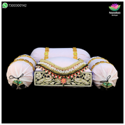 Nandanshringars Gaadi Takiya 12-inch decorative pillow with traditional design, soft fabric, and vibrant colors.