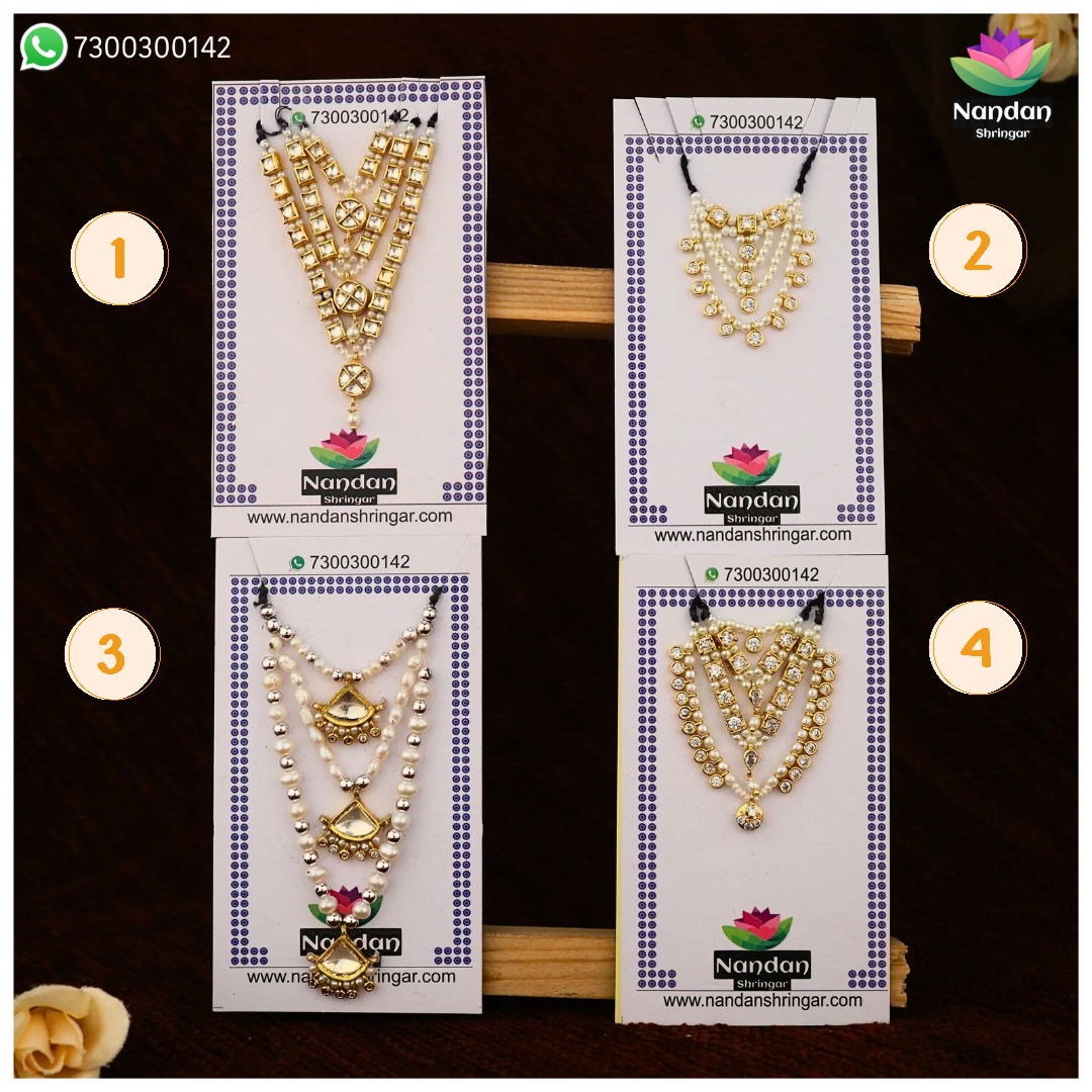 Jadaau Heera Mala & Haar Combo - Silver