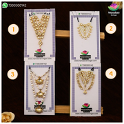 Jadaau Heera Mala & Haar Combo - Silver