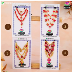 Manek Soneri - Haar & Mala Combo - Silver