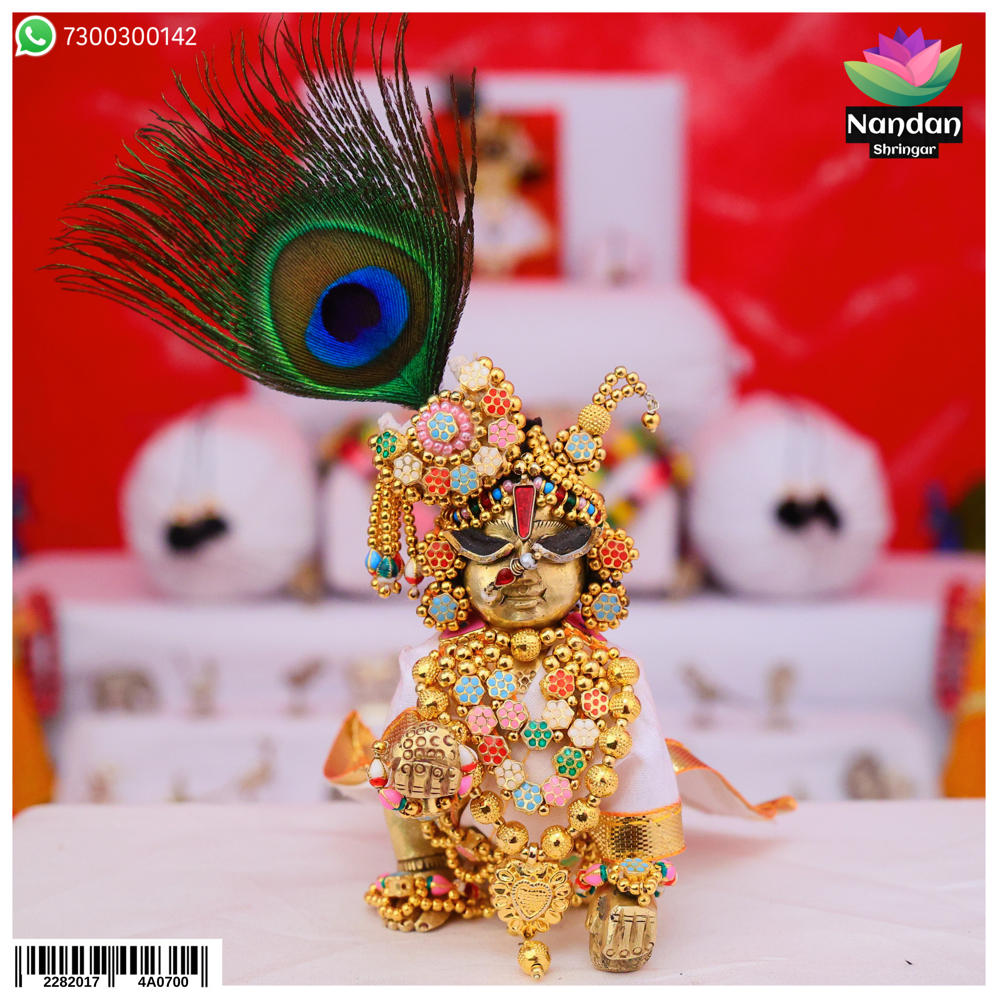 Meenakari Pachrang Holi Shringar - Silver