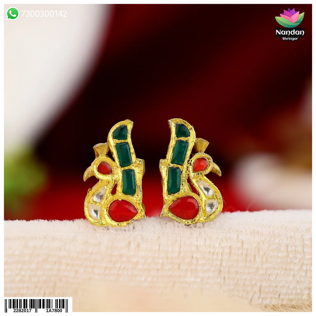 Jadaau MayuraKrit Kundal - Milma (Silver) Size 2