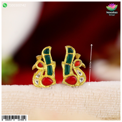 Jadaau MayuraKrit Kundal - Milma (Silver) Size 2