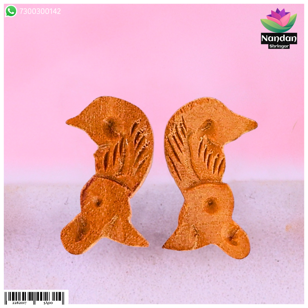 Chandan Makrakrit Kundal - Size 2 For 2 To 3 No. Swaroop