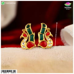 Jadaau MayuraKrit Kundal - Milma (Silver) Size 3