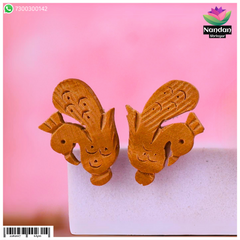 Chandan Mayurakrit Kundal - Size 4 For 5 To 6 No. Swaroop