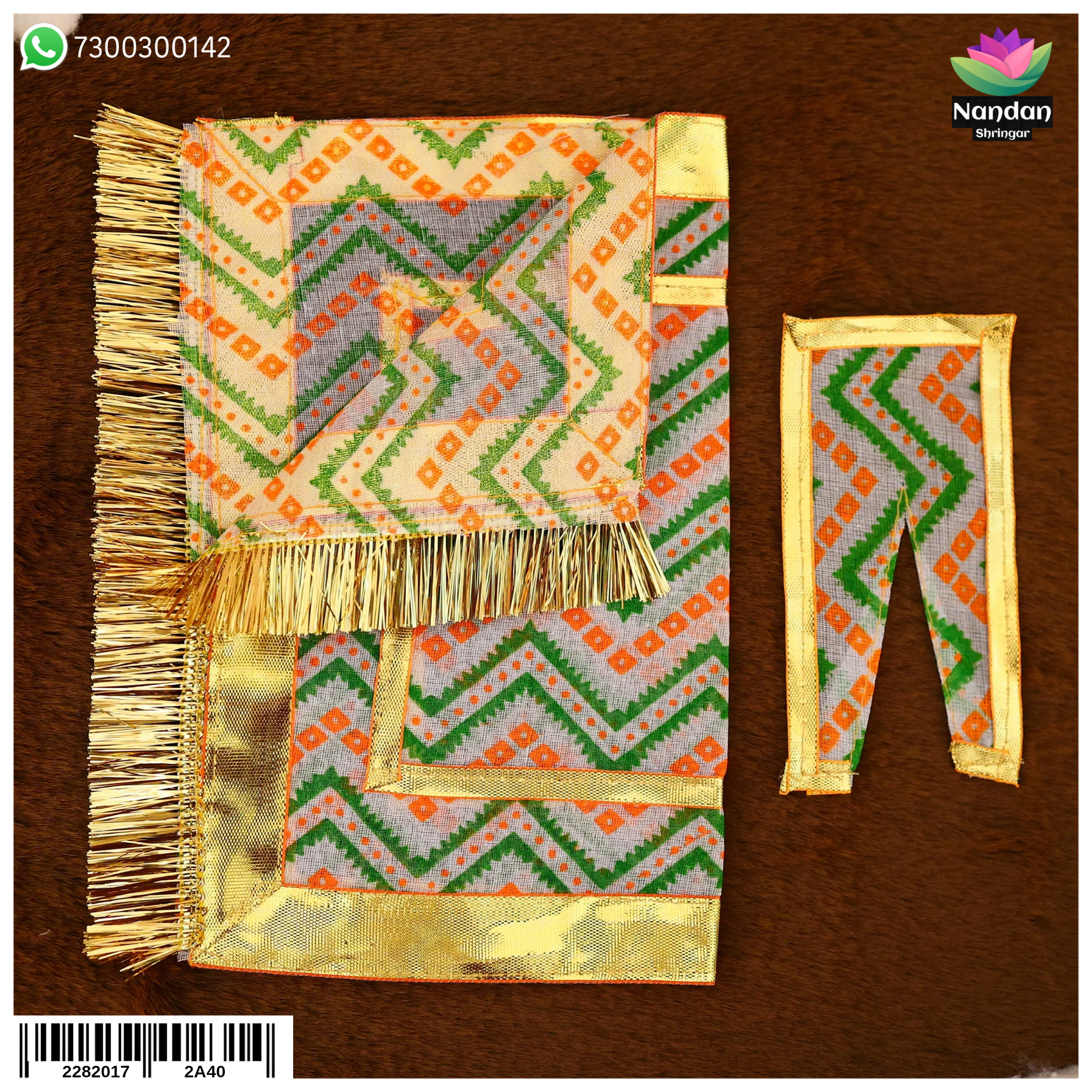 Bandhani Chira Odhni - White