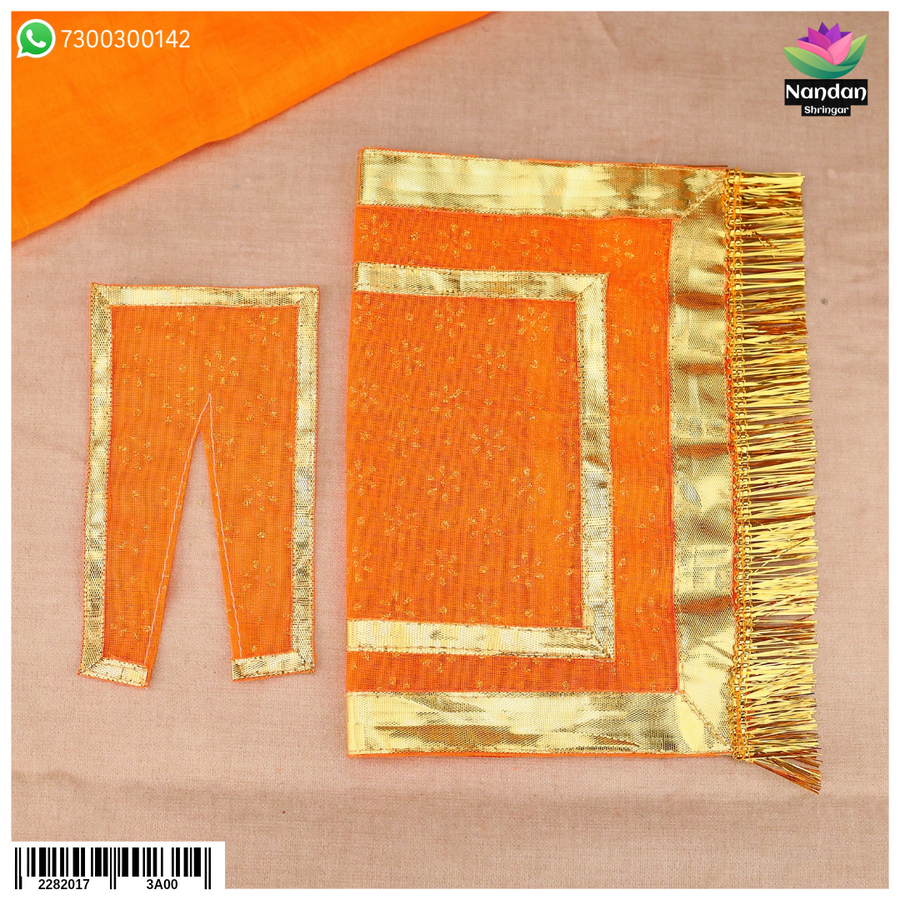 Navratri Chapa Chira Odhni - Orange