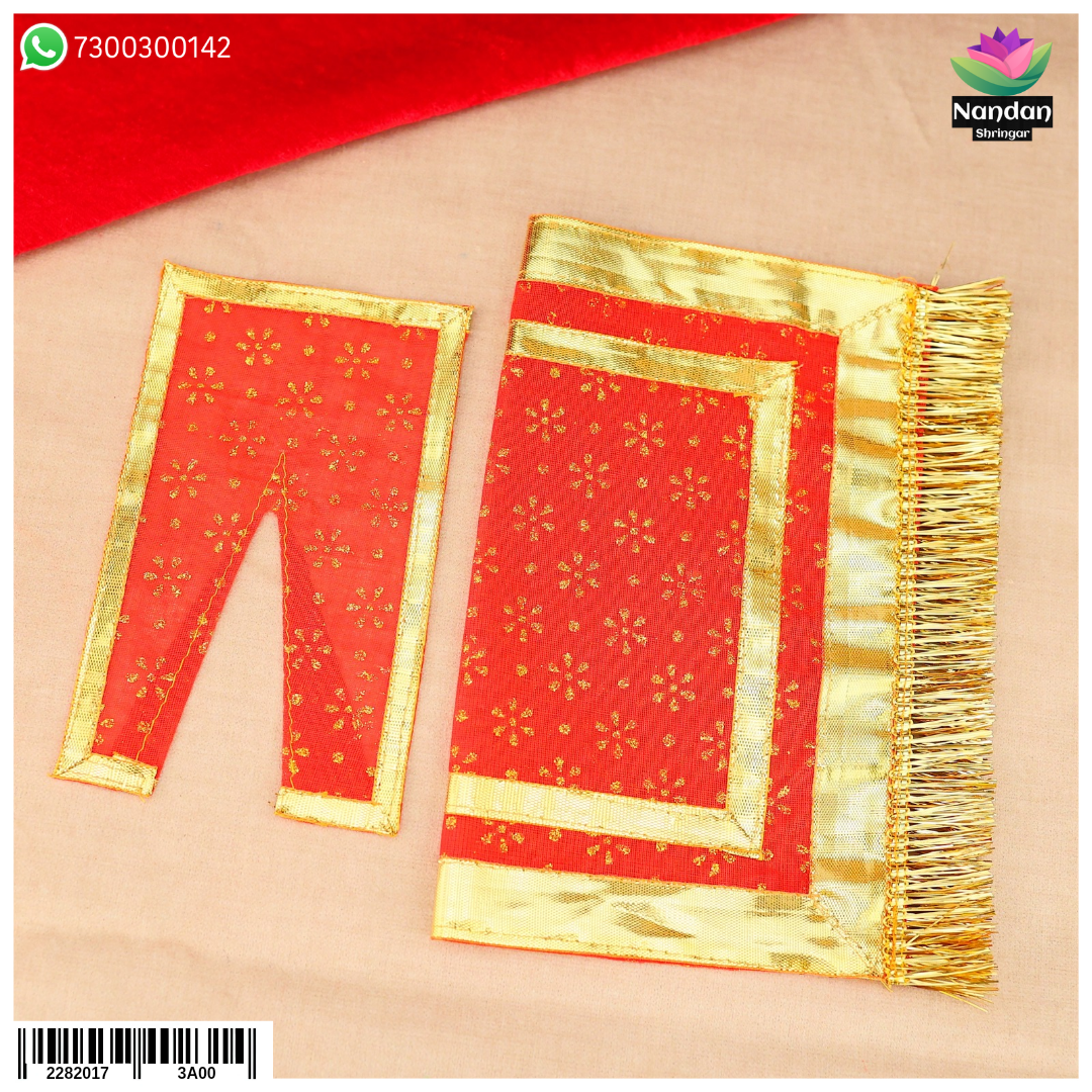 Navratri Chapa Chira Odhni - Red