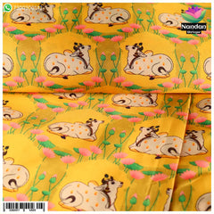 Cow Print Vastra  ( Yellow)