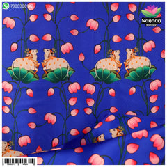 Cow Print Vastra  ( Blue )
