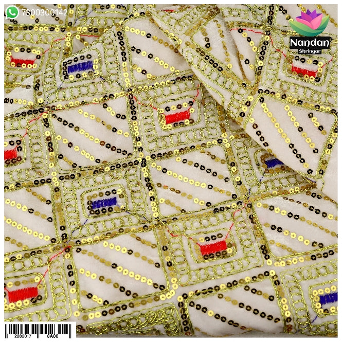 Velvet Chokhana Vastra - White