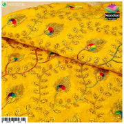 Mayur Zari Kaam Vastra - Yellow
