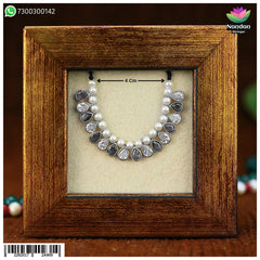 Manek Drop Traval - Silver