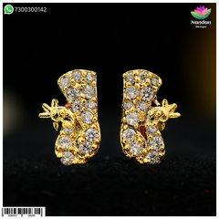 MayuraKrit Kundal - Silver (Heera)