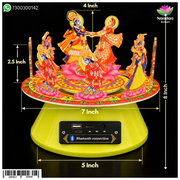 Nandan Shringar Raas Mandali with colorful traditional jewelry, featuring intricate designs and vibrant beads.
