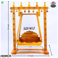 Wooden Hindola Square - No.2