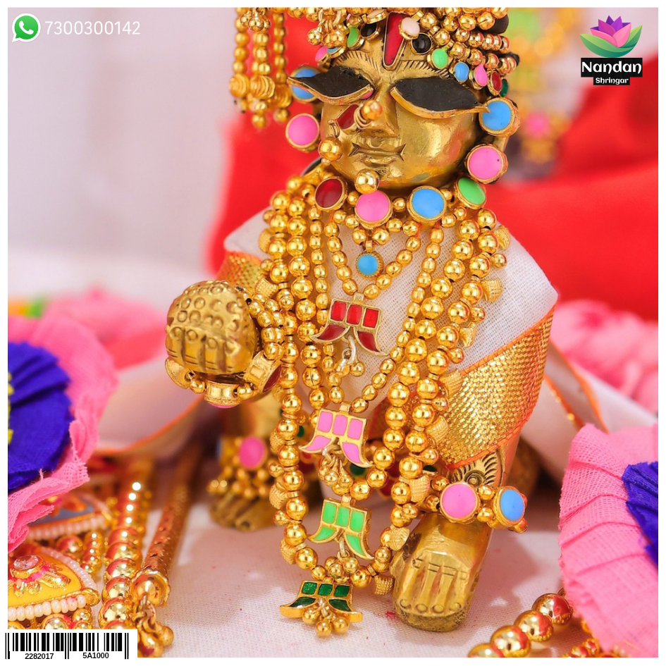 Meenakari Pachrangi Holi Shringar