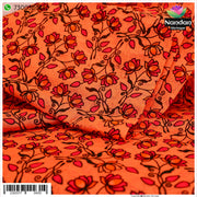 Kamal Print Vastra - Peach
