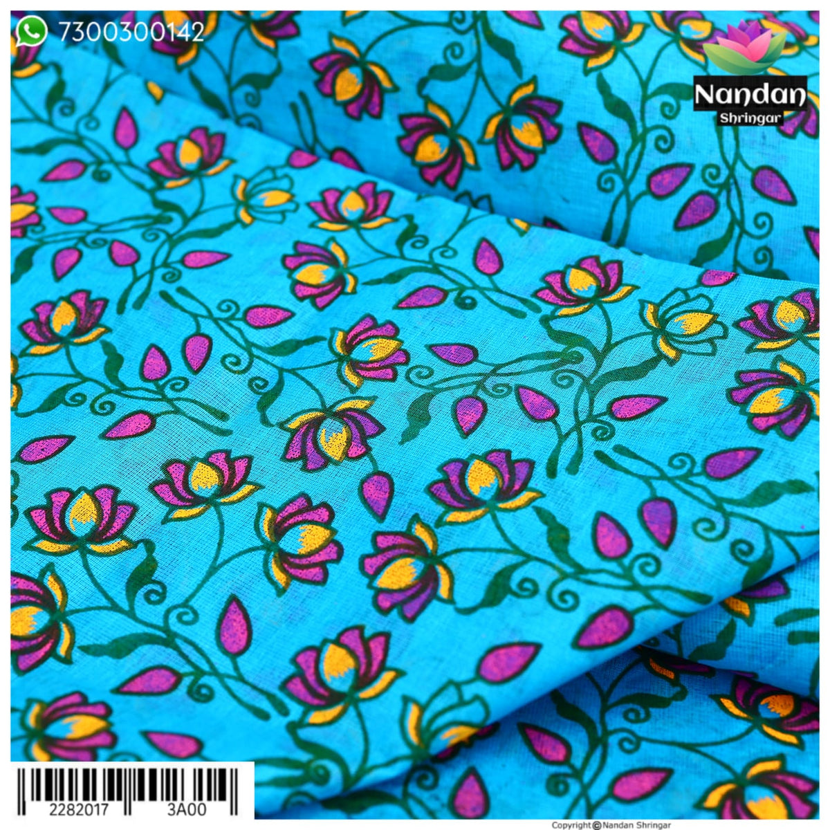 Kamal Print Vastra - blue