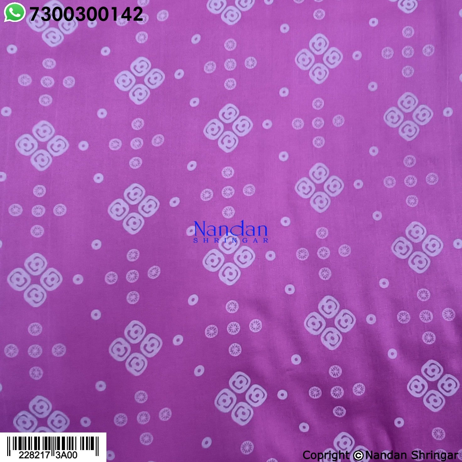 Choufuli Bandhani Vastra (Gulabi)