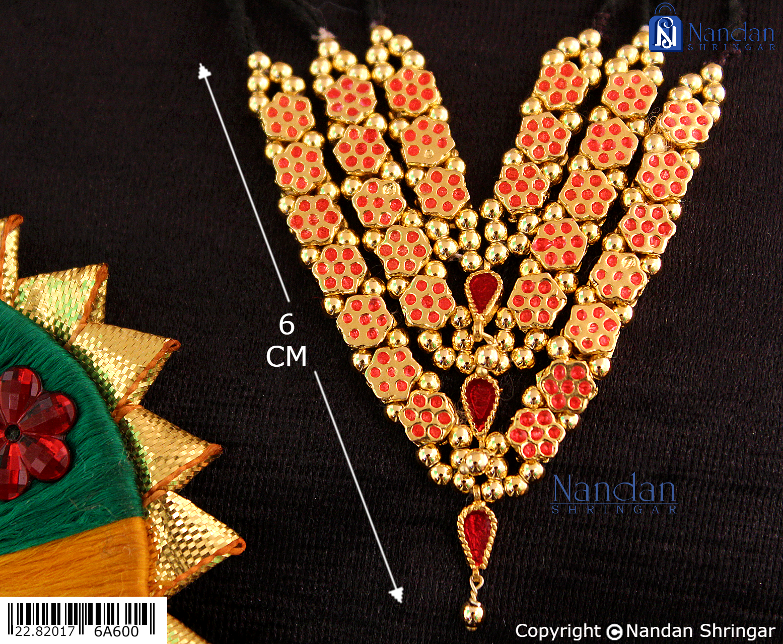 Meenakari Mala Reversible - Red Green