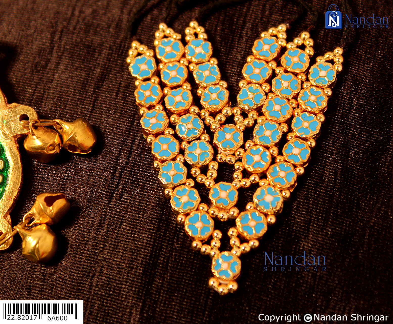 Meenakari Mala Reversibl - Blue Green