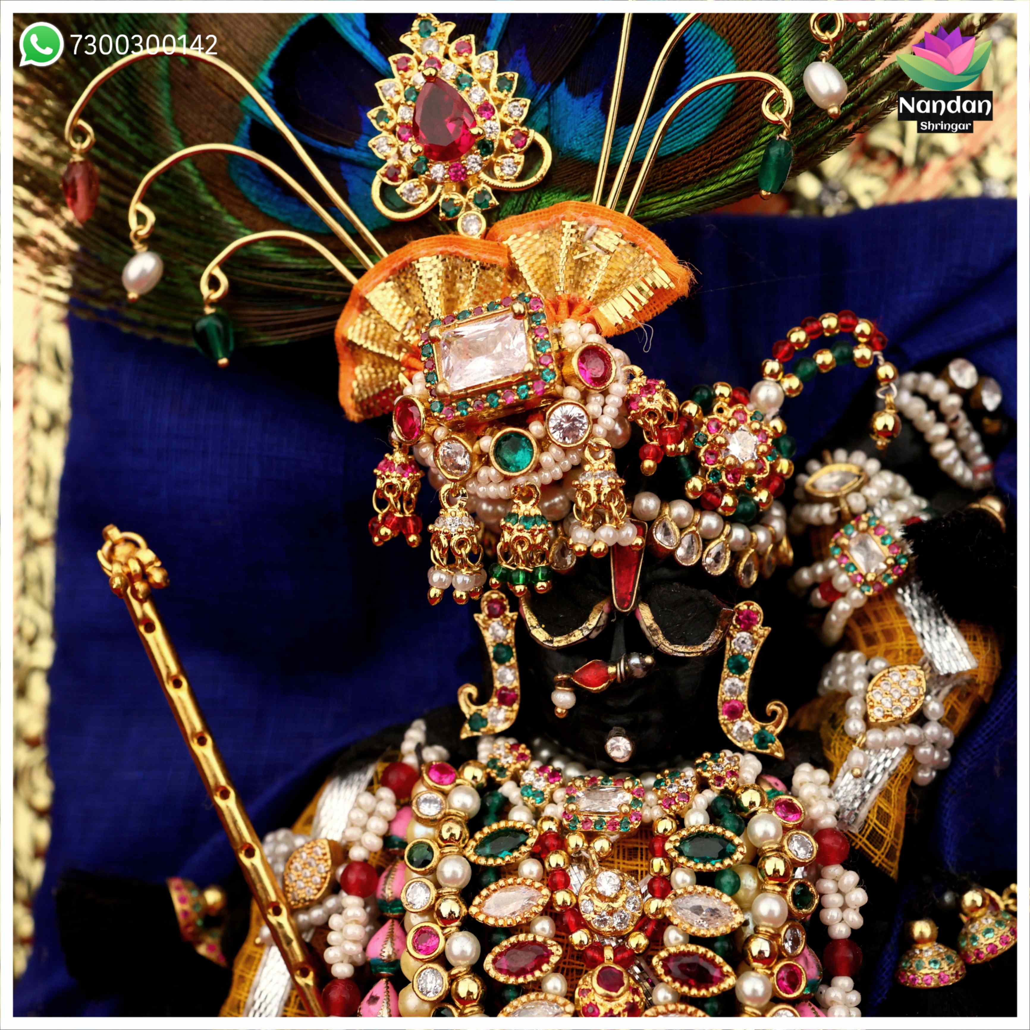 Janmashtami Special Makrakrit kundal - Milma