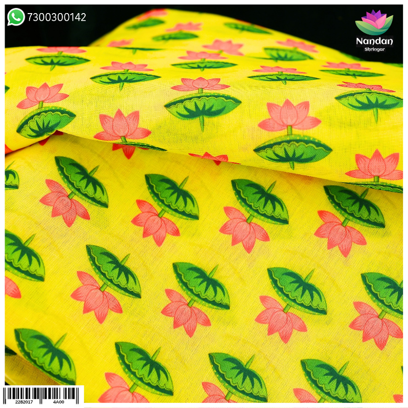 Kamal Print Vastra - yellow