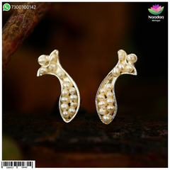 Real Pearl Matasyakrit Kundal Size 2