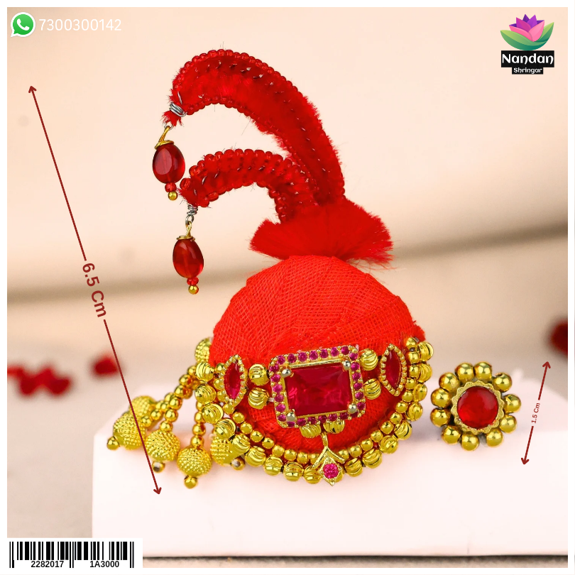 Manek Duhera Katra With Shishfool (Silver)