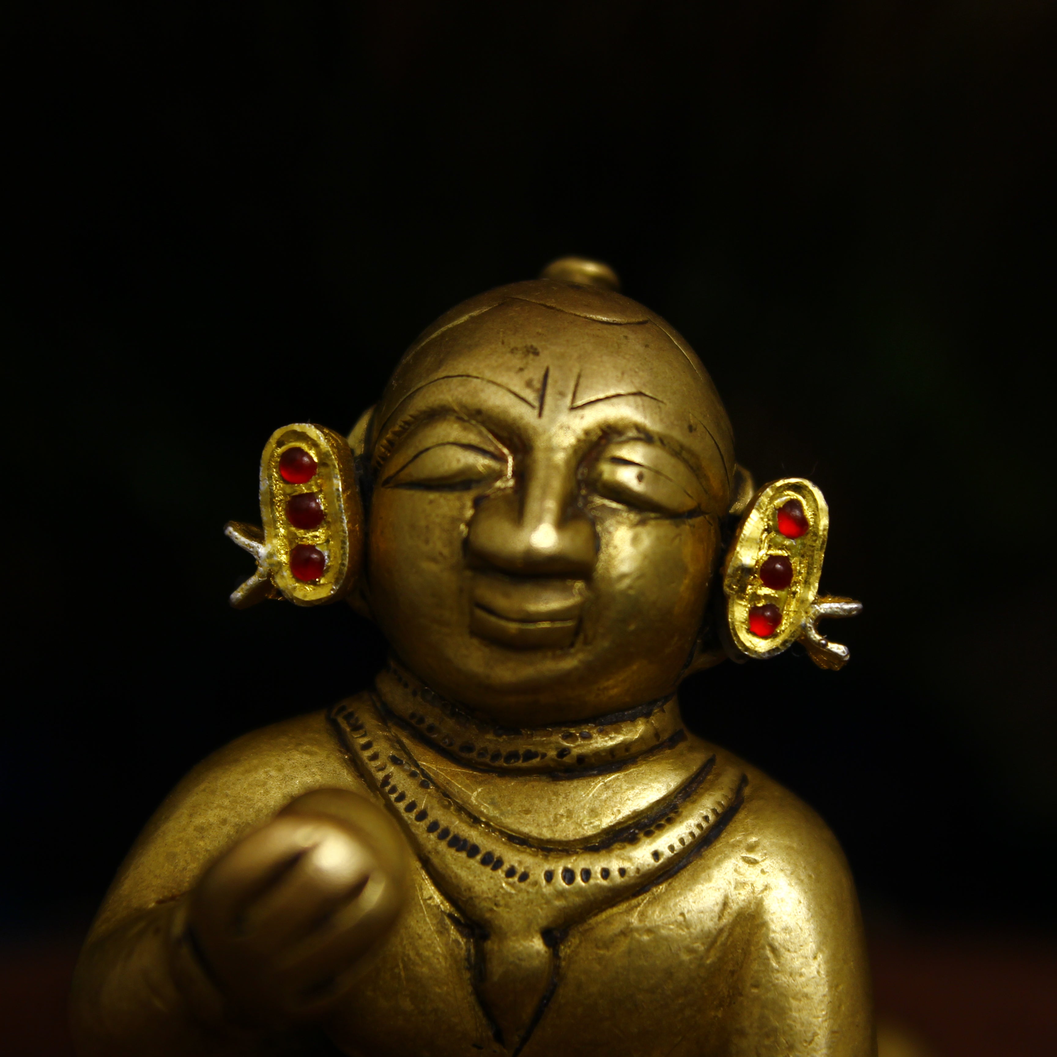 Jadaau MakraKrit Kundal - Manek (Silver)